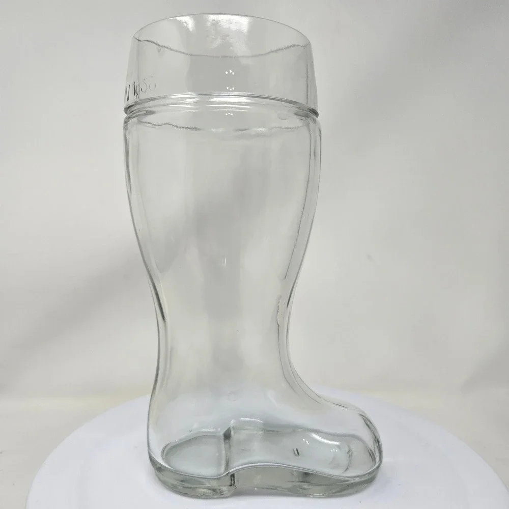 Vintage German Glass‎ Beer Boot Das Boot 1 Liter Clear Novelty Beer Stein Mug